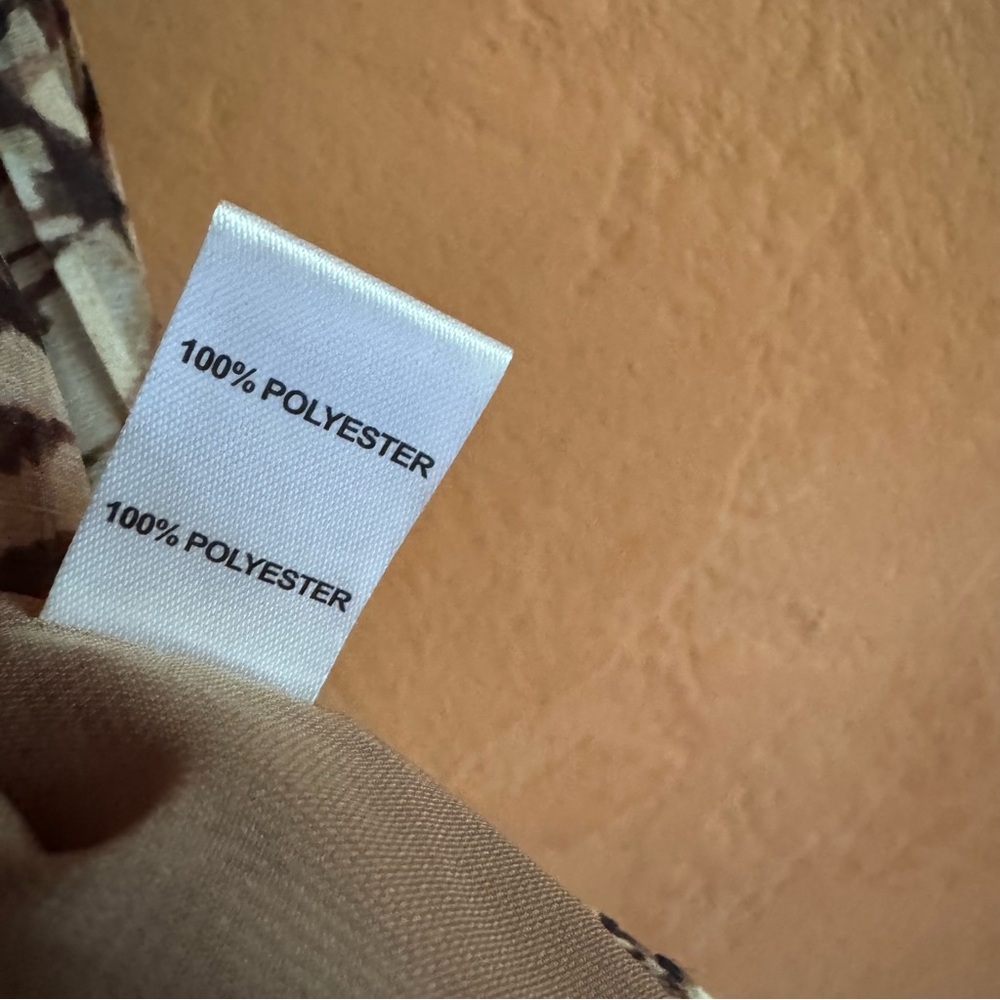 Ramy Brook Lined Pleated Blouse XL Elastic Neck Puff Sleeve - Picture 5 of 10